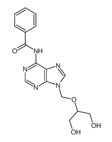 N-(9-(((1,3-dihydroxypropan-2-yl)oxy)methyl)-9H-purin-6-yl)benzamide结构式