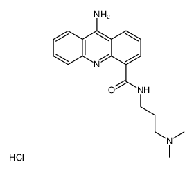 9-Amino-acridine-4-carboxylic acid (3-dimethylamino-propyl)-amide; hydrochloride Structure