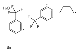 butyl-bis[3-(trifluoromethyl)phenyl]tin,hydrate Structure