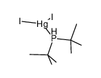 diiodo-(di-t-butylphosphine)-mercury(II) Structure