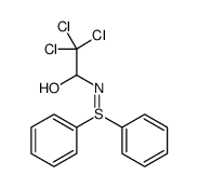 Ethanol, 2,2,2-trichloro-1-[(diphenyl-λ4-sulfanylidene)amino]结构式