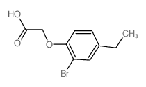 2-(2-Bromo-4-ethylphenoxy)acetic acid Structure