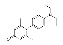 1-[4-(diethylamino)phenyl]-2,6-dimethylpyridin-4-one Structure
