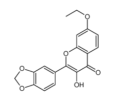 2-(1,3-Benzodioxol-5-yl)-7-ethoxy-3-hydroxy-4H-chromen-4-one结构式