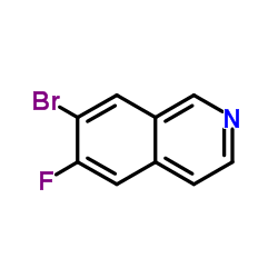 6-氟-7-溴异喹啉结构式