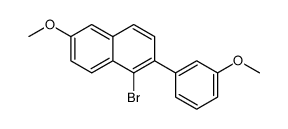1-bromo-6-methoxy-2-(3-methoxyphenyl)naphthalene结构式