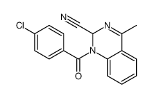 1-(4-chlorobenzoyl)-4-methyl-2H-quinazoline-2-carbonitrile结构式