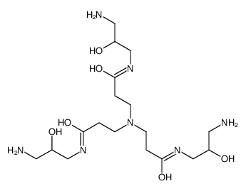 N-(3-amino-2-hydroxypropyl)-3-[bis[3-[(3-amino-2-hydroxypropyl)amino]-3-oxopropyl]amino]propanamide Structure