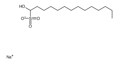 sodium 1-hydroxytetradecane-1-sulphonate Structure