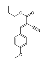 2-氰基-3-(4-甲氧苯基)-2-丙烯酸丙酯结构式