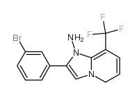 2-(3-bromophenyl)-8-(trifluoromethyl)-3H-imidazo[1,2-a]pyridin-2-amine结构式