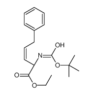 N-Boc-2-(3-苯基丙烯基)-L-甘氨酸乙酯结构式