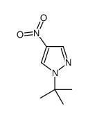 1-叔丁基-4-硝基-1H-吡唑结构式
