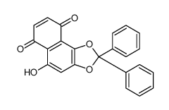 5-hydroxy-2,2-diphenylbenzo[g][1,3]benzodioxole-6,9-dione Structure