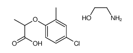 (2-hydroxyethyl)ammonium ()-2-(4-chloro-2-methylphenoxy)propionate Structure