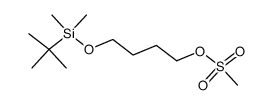 4-((tert-butyldimethylsilyl)oxy)butyl methanesulfonate结构式