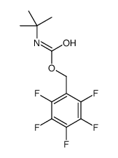 (2,3,4,5,6-pentafluorophenyl)methyl N-tert-butylcarbamate结构式