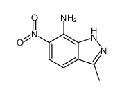 3-methyl-6-nitro-1(2)H-indazol-7-ylamine Structure