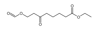8-Formyloxy-6-oxo-octansaeure-(1)-ethylester结构式