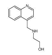2-([4]quinolylmethyl-amino)-ethanol Structure