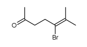5-bromo-6-methyl-hept-5-en-2-one Structure