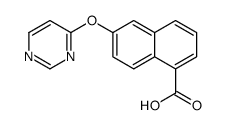 6-pyrimidin-4-yloxynaphthalene-1-carboxylic acid Structure