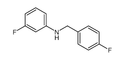 3-Fluoro-N-(4-fluorobenzyl)aniline结构式