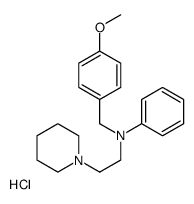 N-[(4-methoxyphenyl)methyl]-N-(2-piperidin-1-ylethyl)aniline,hydrochloride结构式