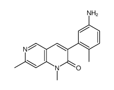 3-(5-氨基-2-甲基苯基)-1,7-二甲基-1,6-萘啶-2(1H)-酮结构式