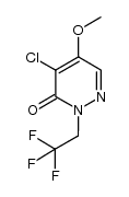 4-chloro-5-methoxy-2-(beta,-trifluoro)ethyl-3(2H)-pyridazinone Structure