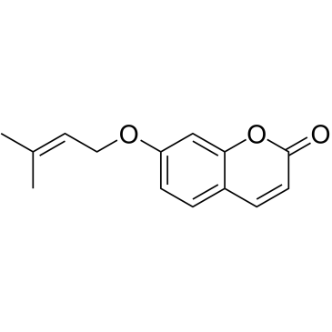 7-Prenyloxycoumarin结构式
