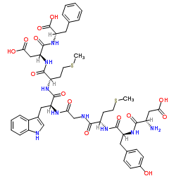 Cholecystokinin Octapeptide free acid (desulfated) Structure