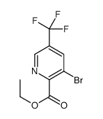 3-溴-5-(三氟甲基)吡啶甲酸乙酯结构式