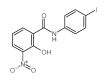 Benzamide,2-hydroxy-N-(4-iodophenyl)-3-nitro-结构式