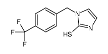 3-[[4-(trifluoromethyl)phenyl]methyl]-1H-imidazole-2-thione结构式