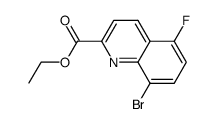 ethyl 8-bromo-5-fluoroquinoline-2-carboxylate结构式