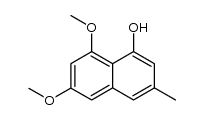 5,7-dimethoxy-2-methyl-4-naphthol Structure