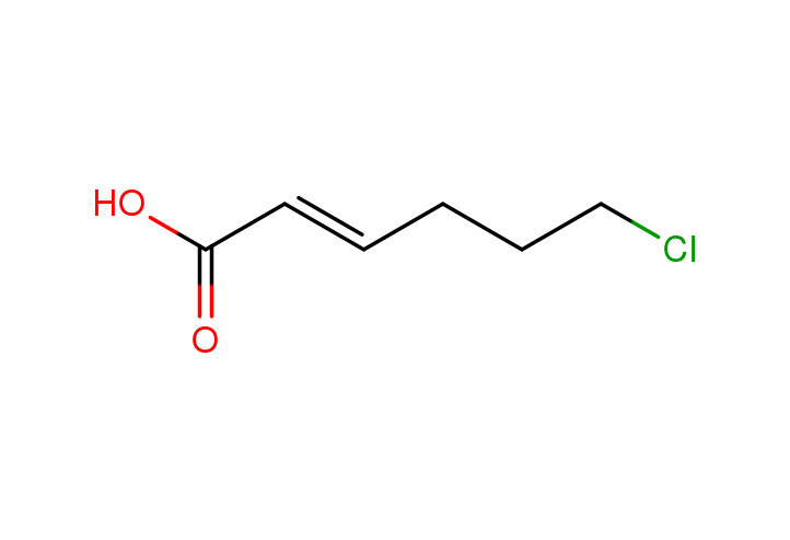 (E)-6-chloro-2-hexenoic acid Structure
