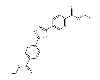diethyl-4,4-(1,3,4-oxadiazole-2,5-diyl)dibenzoate Structure