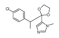 5-[2-[1-(4-chlorophenyl)ethyl]-1,3-dioxolan-2-yl]-1-methylimidazole结构式