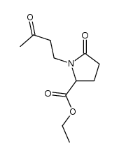 ethyl N-(3-oxobutyl)pyroglutamate Structure
