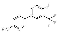 2-氨基-5-[4-氟-3-(三氟甲基)苯基]吡啶结构式