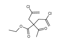ethyl 2-acetyl-4-chloro-2-(2-chloroallyl)pent-4-enoate结构式