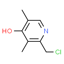 2-(chloromethyl)-3,5-dimethyl-4(1H)-pyridinone(SALTDATA: HCl) structure