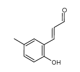 2-hydroxy-5-methylcinnamaldehyde结构式