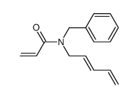 N-Benzyl-N-((E)-penta-2,4-dienyl)-acrylamide Structure