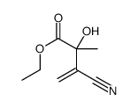 ethyl 3-cyano-2-hydroxy-2-methylbut-3-enoate Structure