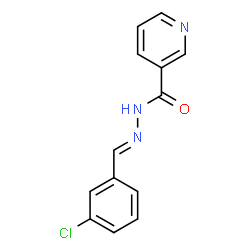 N'-[(E)-(3-chlorophenyl)methylidene]pyridine-3-carbohydrazide结构式