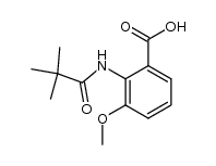 3-methoxy-2-pivalamidobenzoic acid Structure