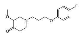 1-(3-(4-fluorophenoxy)propyl)-3-methoxy-4-piperidinone Structure